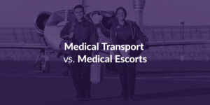 Medical transport vs medical escorts