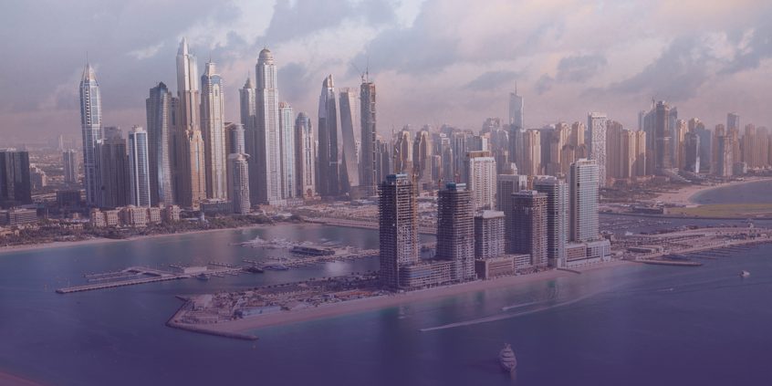 Private Jet View Of The City Of Dubai