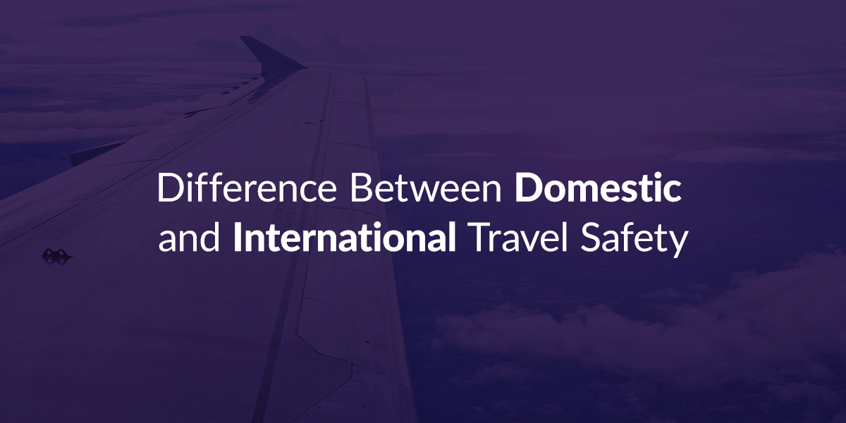 Difference between domestic and international travel 
