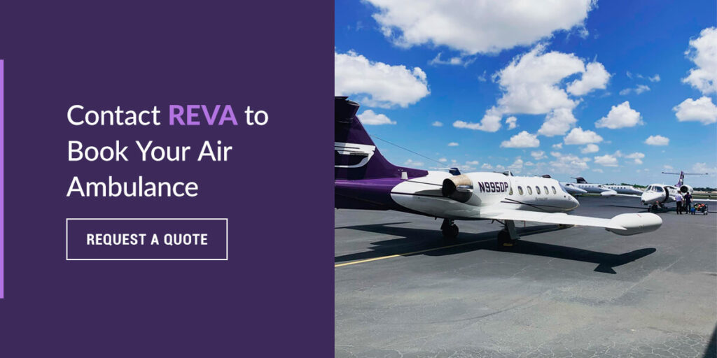 Contact REVA to Book Your Air Ambulance