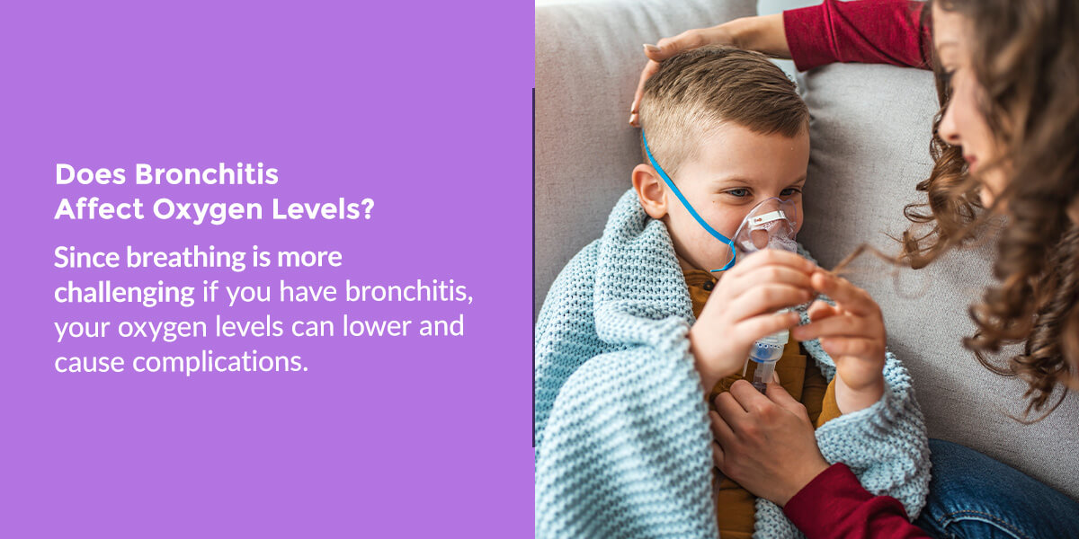 how bronchitis affects oxygen levels