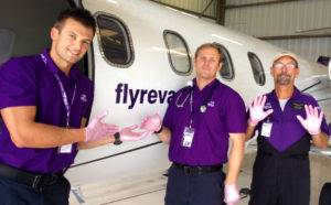 REVA Air Ambulance Goes Pink for Breast Cancer Awareness