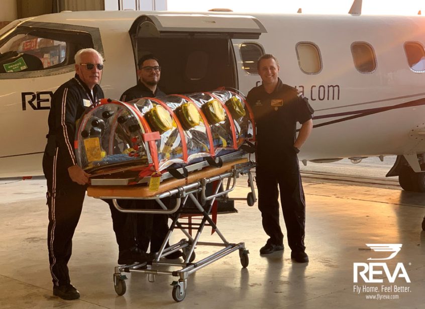 Reva'S Medical Team Outside Of Jet